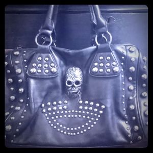 Awesome Skull studded purse. Faux leather.
